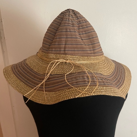 Scala Collezione Striped Wide Brim - Picture 2 of 5